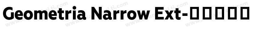 Geometria Narrow Ext字体转换